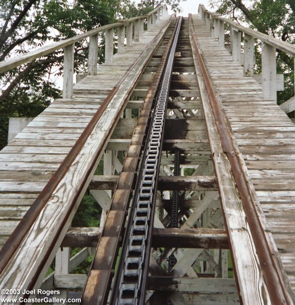 Lift hill point of view shot