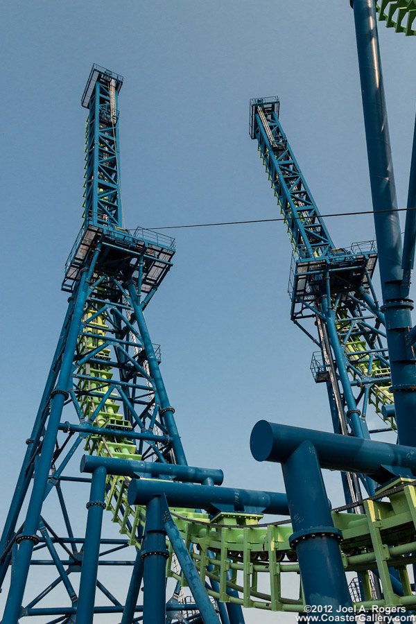 Aftershock roller coaster at Silverwood Theme Park