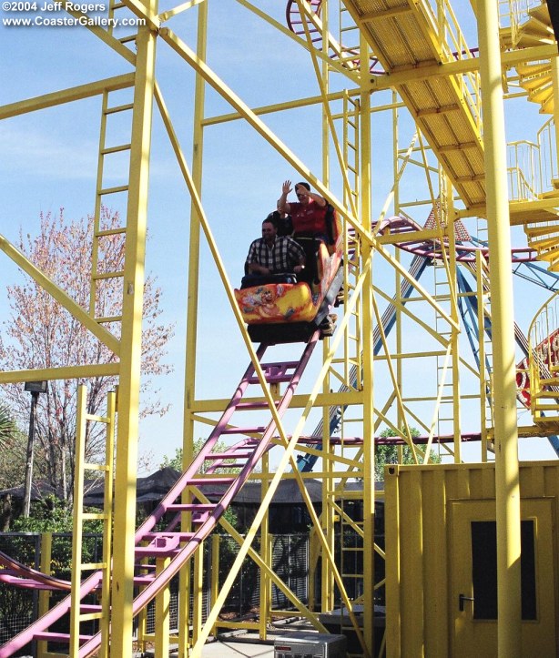 Go Bananas! roller coaster at Georgia's Wild Adventures