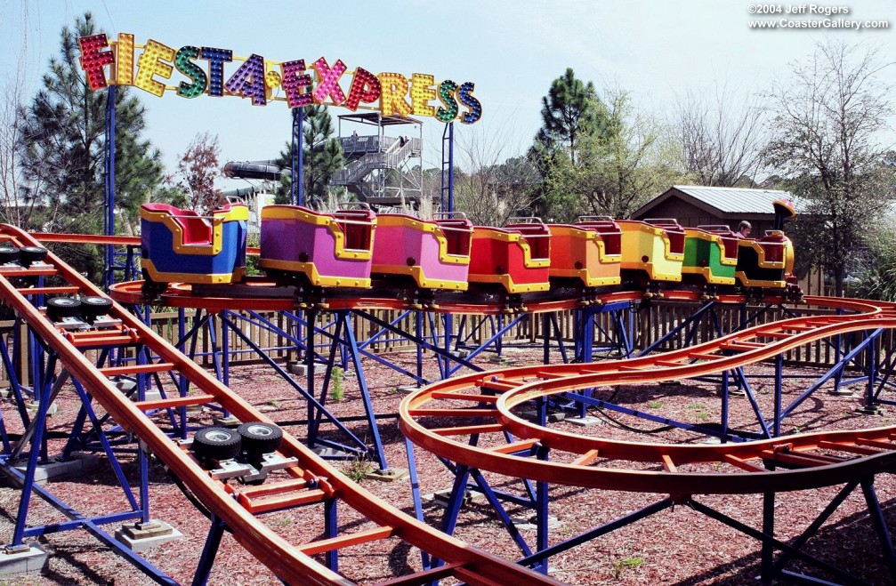Fiesta Express - now Swampwater Snake - roller coaster built by Zamperla