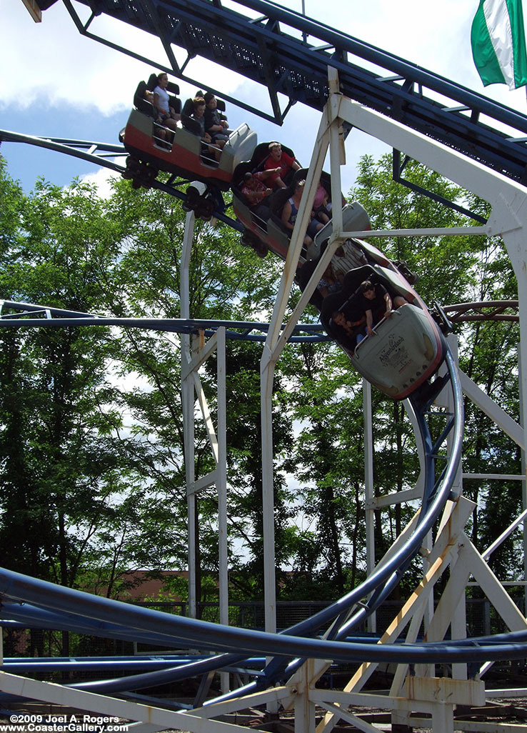 Dive loop on the Hurricane roller coaster