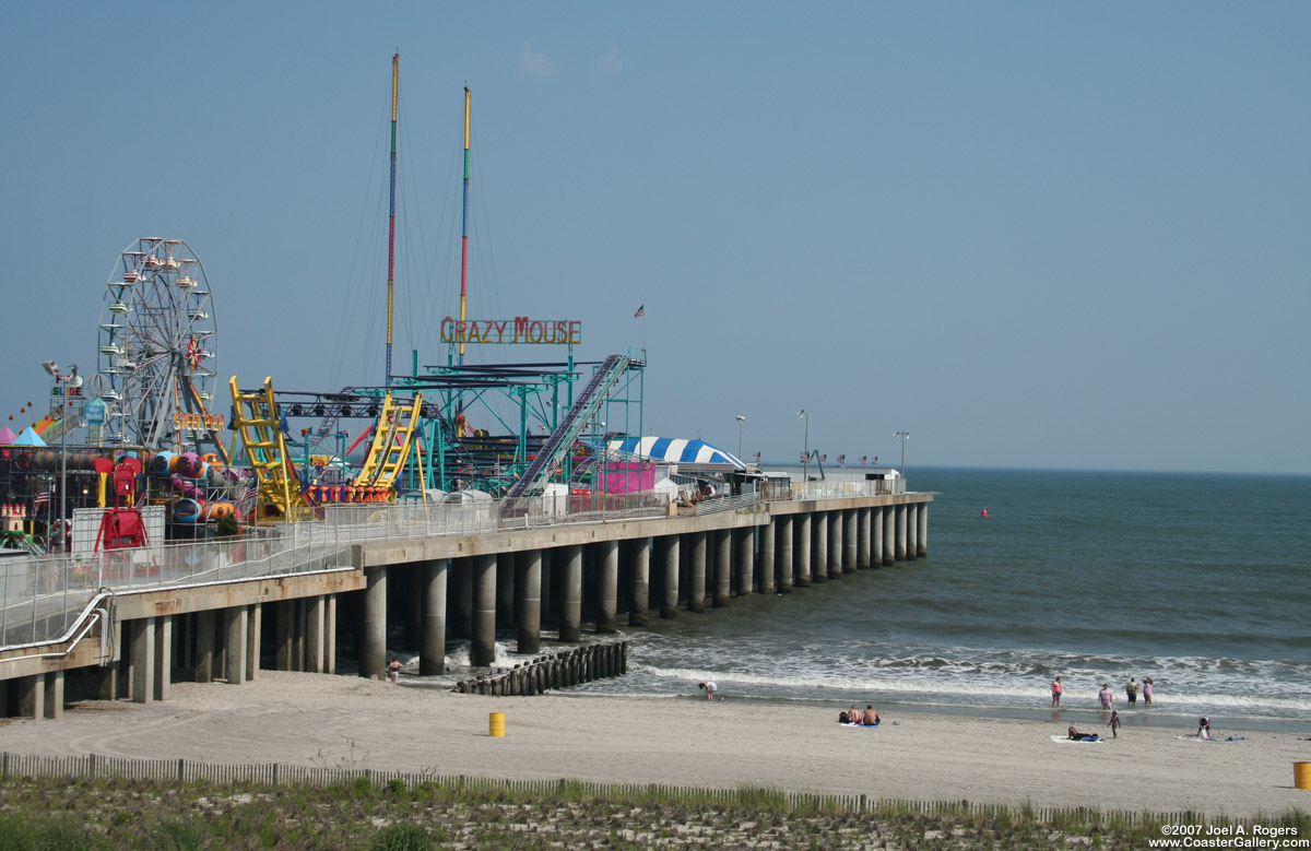 Steel Pier and the Atlantic Ocean in Atlantic City