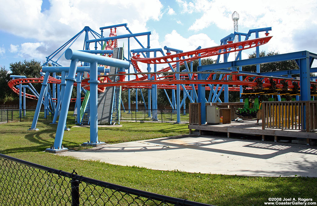 Inverted Roller Coaster in Florida