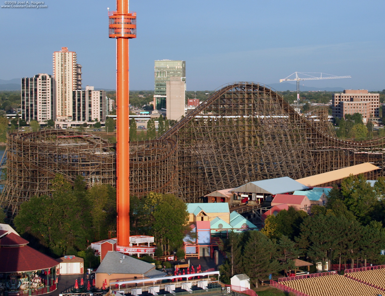 A view of La Ronde and Montreal, Quebec