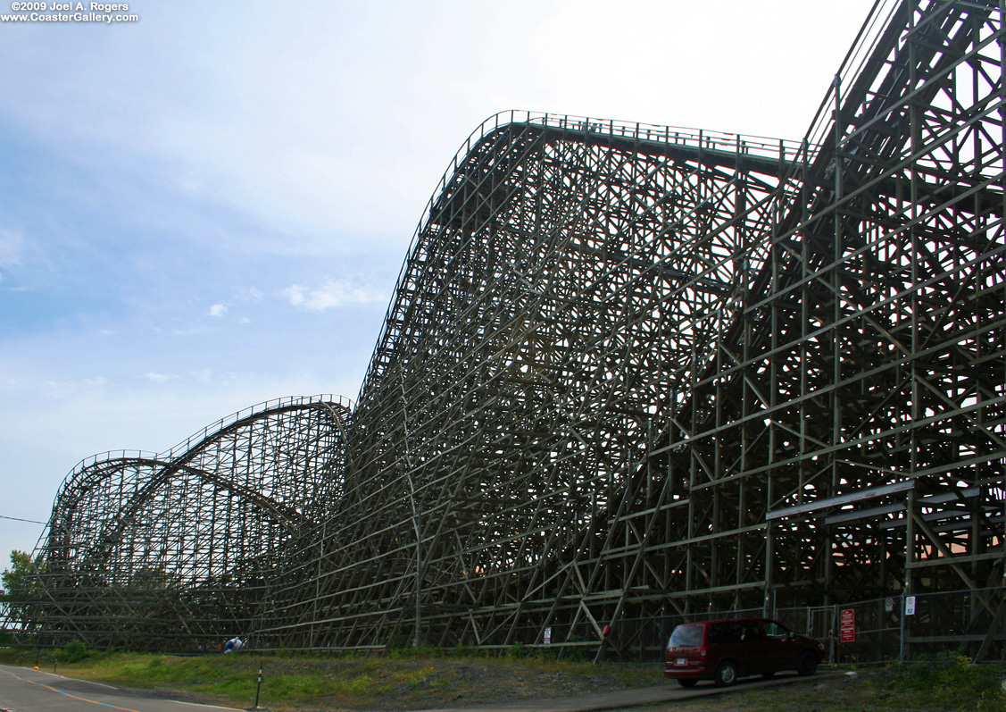 Le Monstre roller coaster in Montreal, Canada