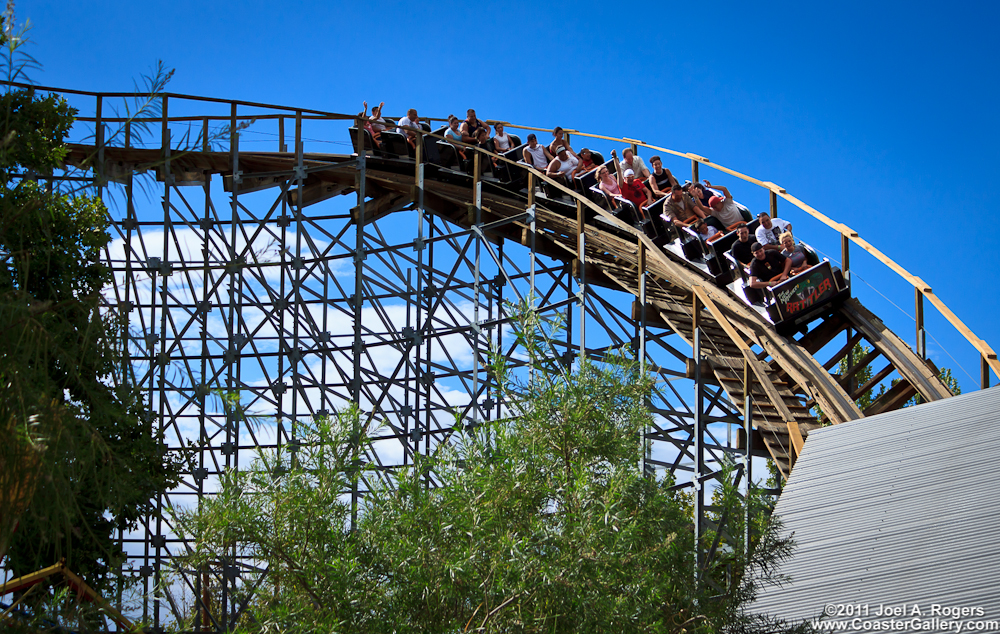 The roller coaster called New Mexico Rattler
