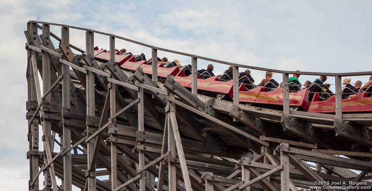 Pictures of the Balder roller coaster.