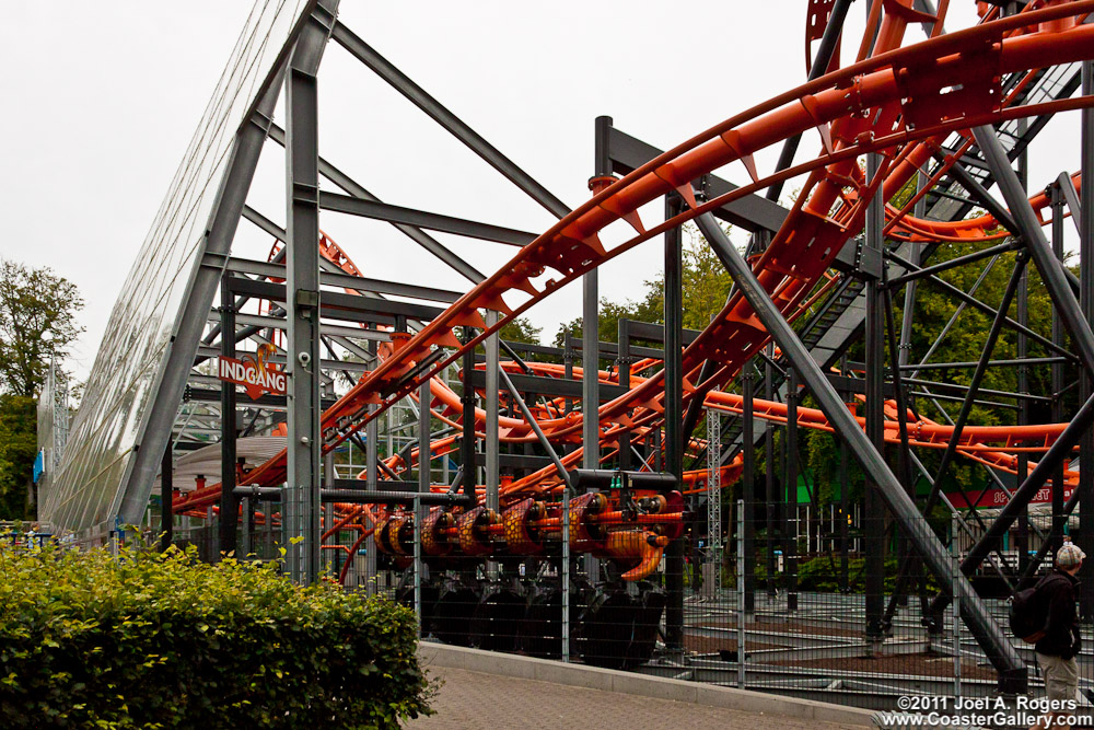 Cobra inverted roller coaster at Tivoli Friheden