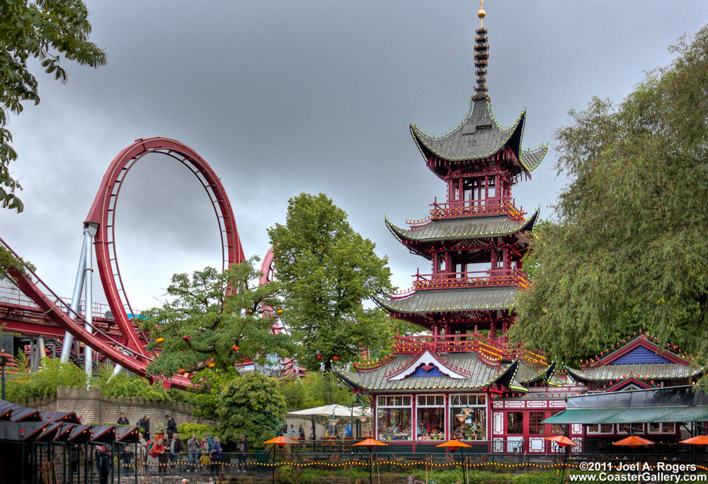Chinese Tower at Denmark's Tivoli Gardens
