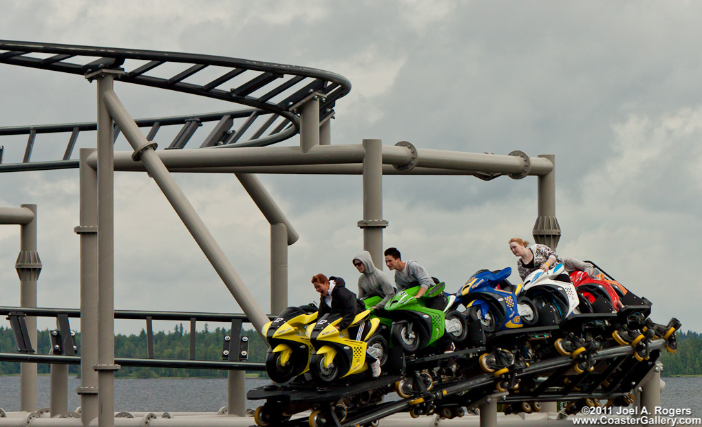 MotoGee motorcycle roller coaster in Tampere, Finland
