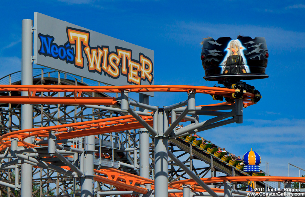 Neo's Twister roller coaster at PowerPark