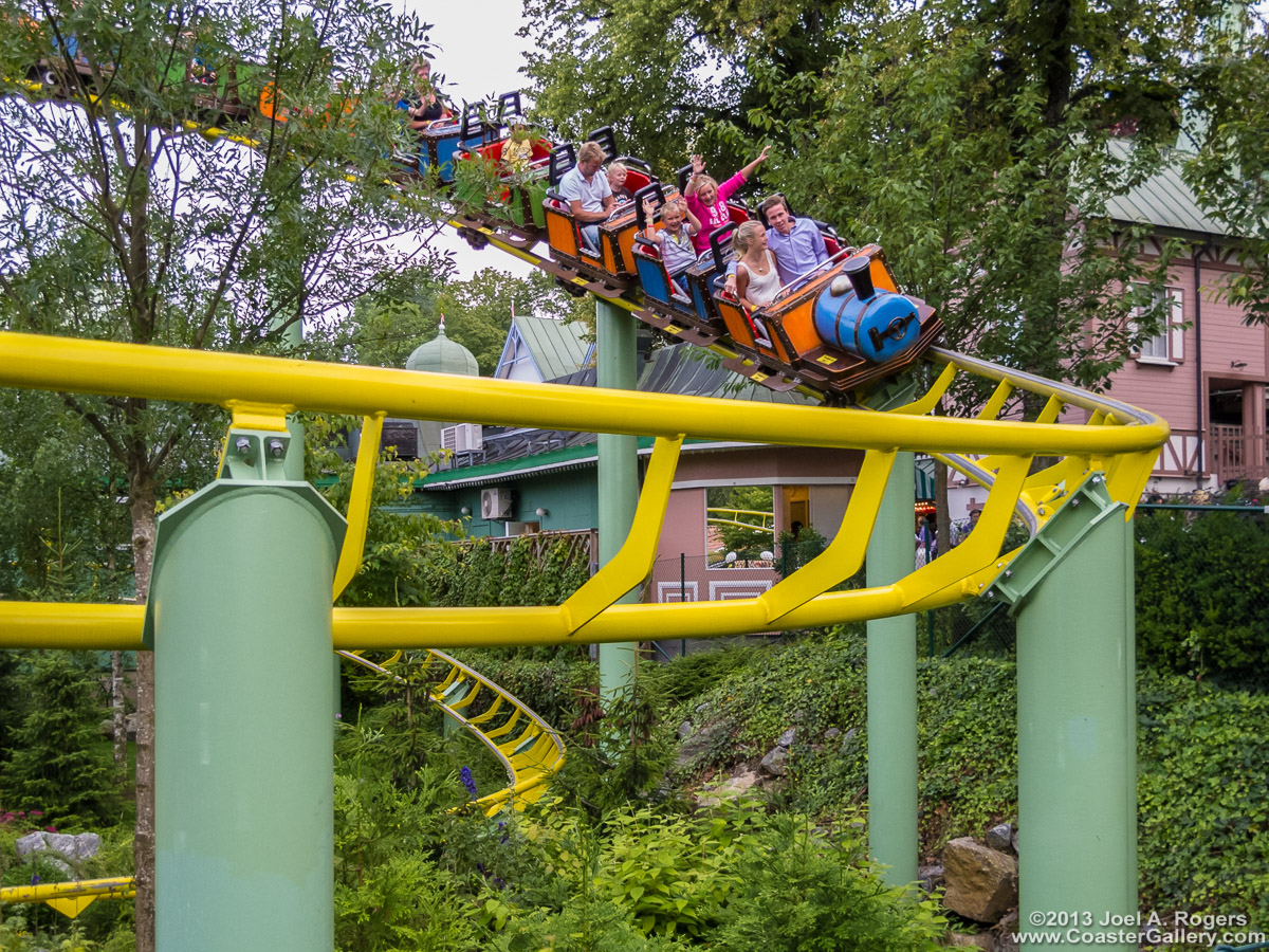 Brake systems on a roller coaster