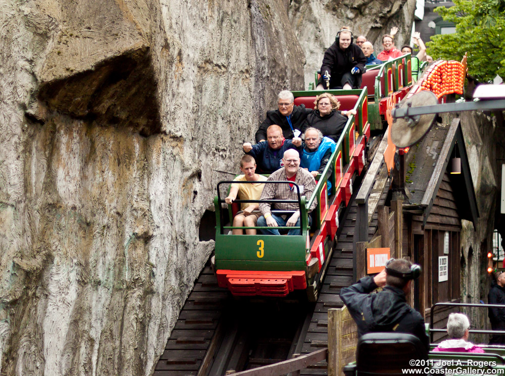 One of the world's oldest roller coasters!  Tivoli's Rutschebanen roller coaster