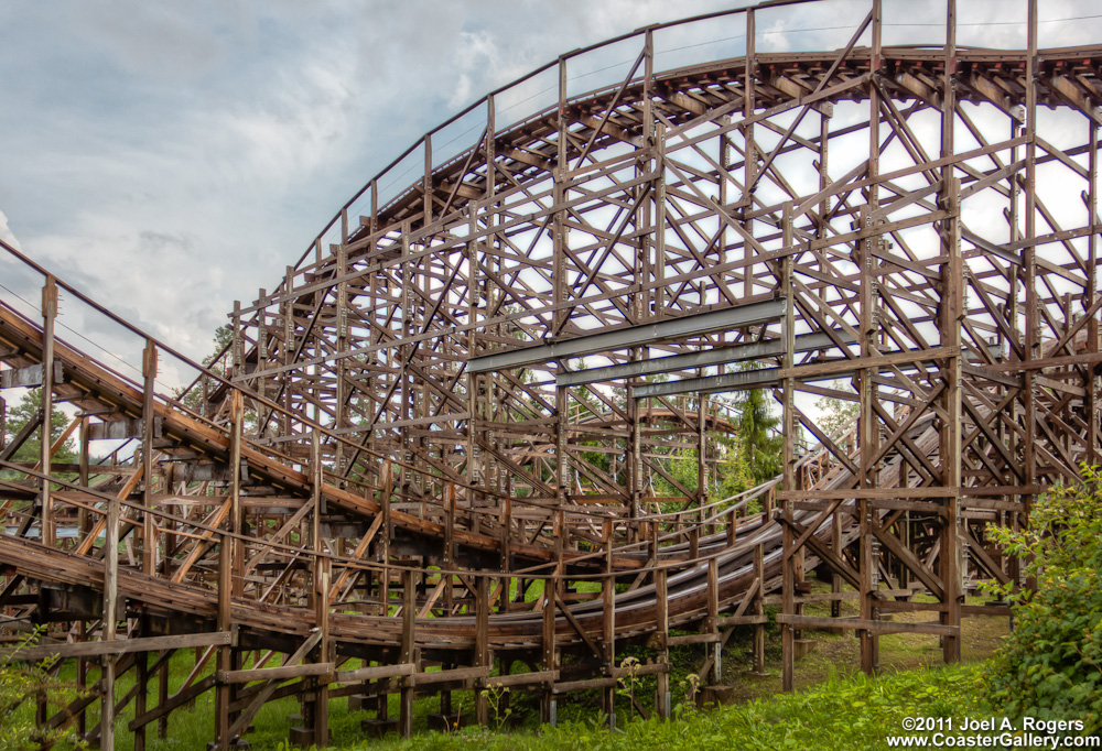 Vekoma wooden roller coaster