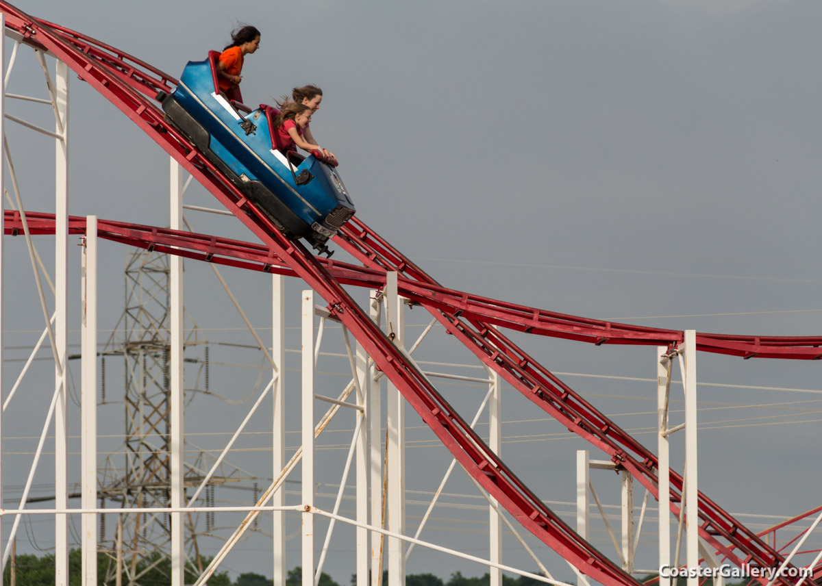 Pictures of the only roller coaster in Nebraska. The Fun-Plex in Omaha.