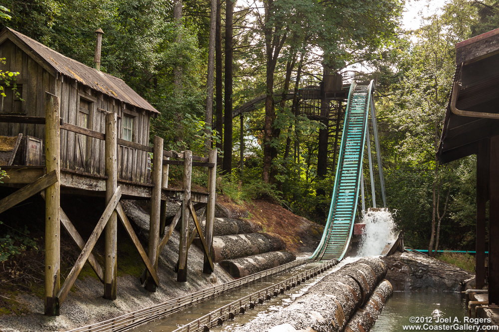 Big Timber Log Ride at the Enchanted Forest park.