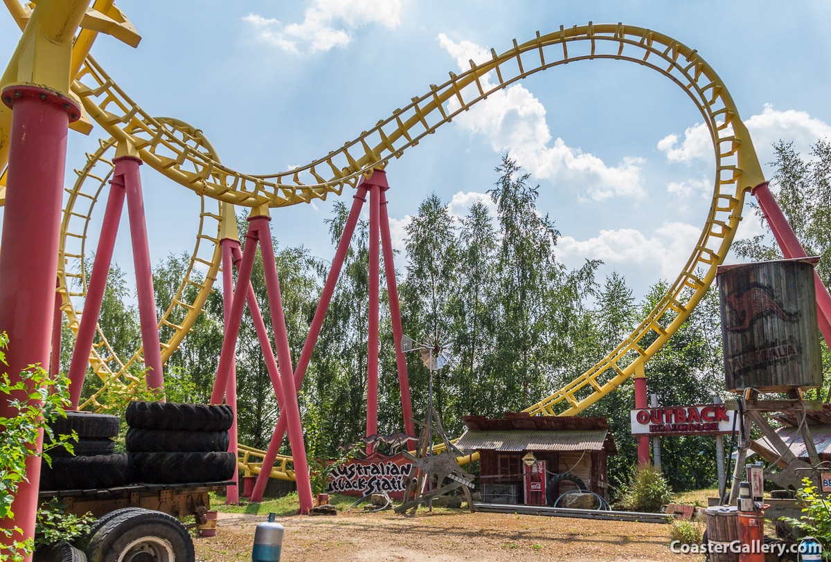 Boomerang and Outback Steakhouse sign in Germany