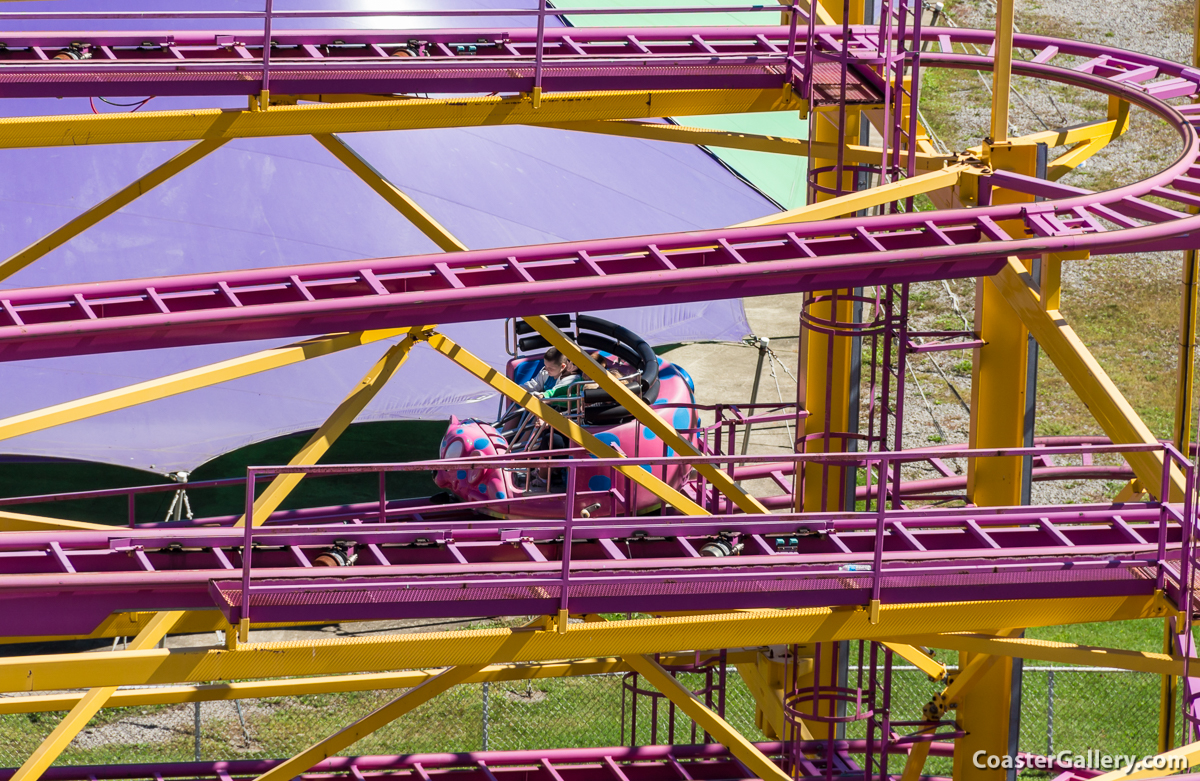 Crazy Mouse roller coaster at Martin's Fantasy Island