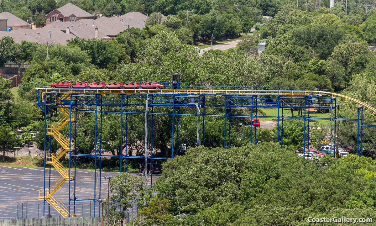 Diamond Back shuttle roller coaster at Frontier City