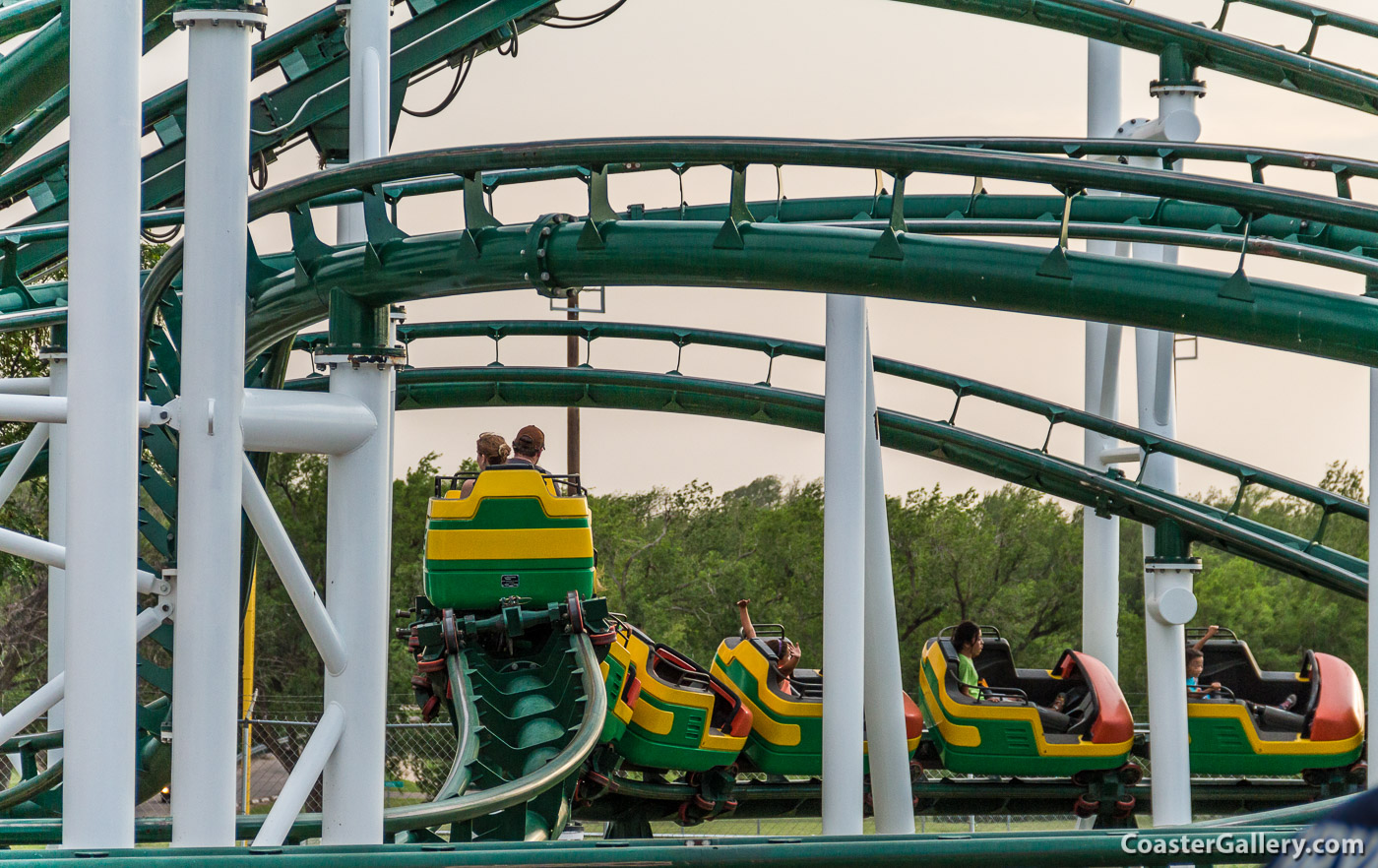 Hornet roller coaster at the Wonderland amusement park