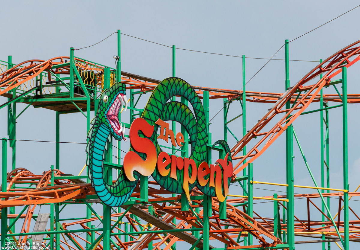 Serpent roller coaster at Kokomo's Family Fun Center