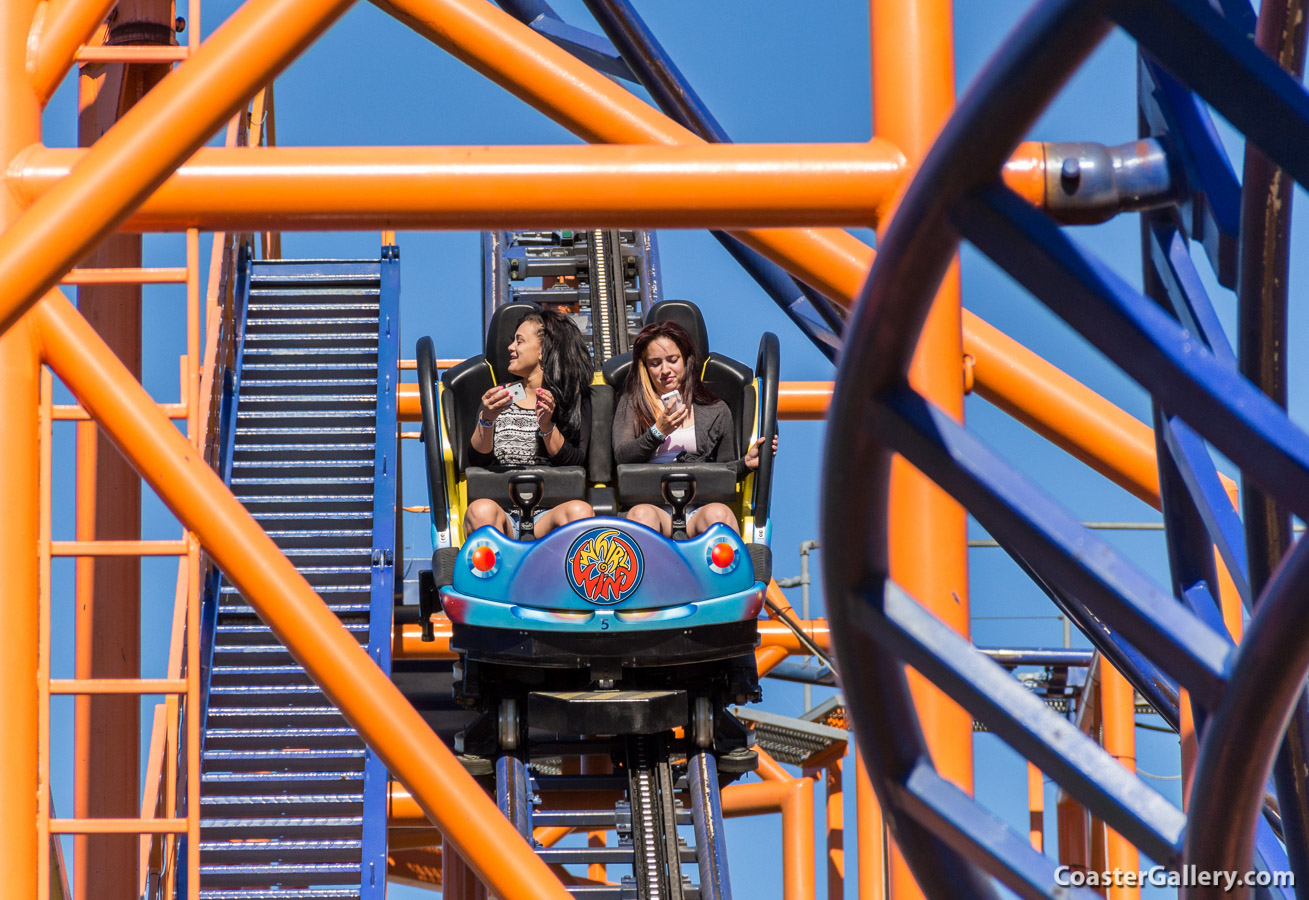On-ride photography on a roller coaster