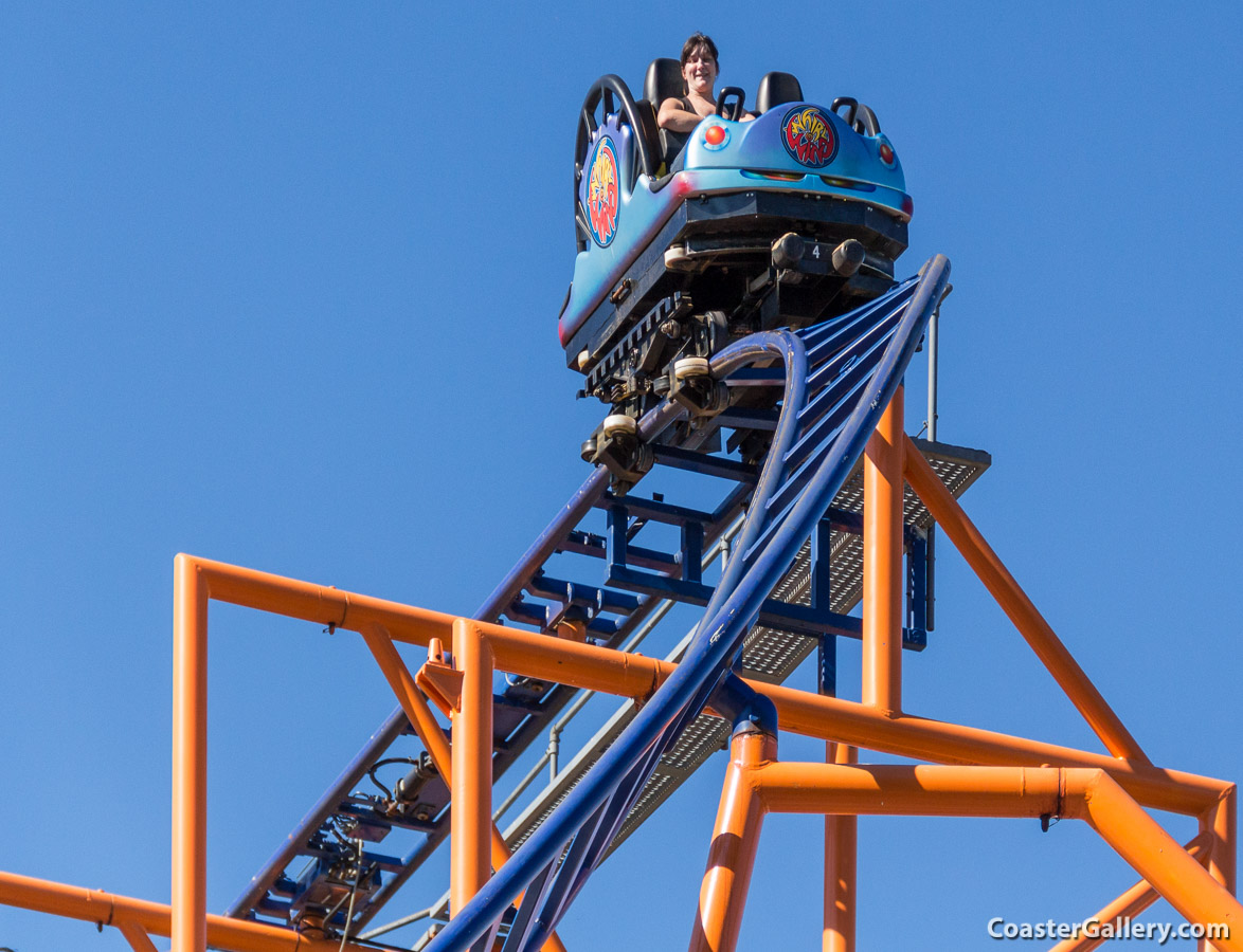 Whirlwind coaster at Seabreeze amusement park