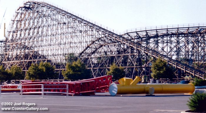 Top Thrill Dragster under construction at Cedar Point