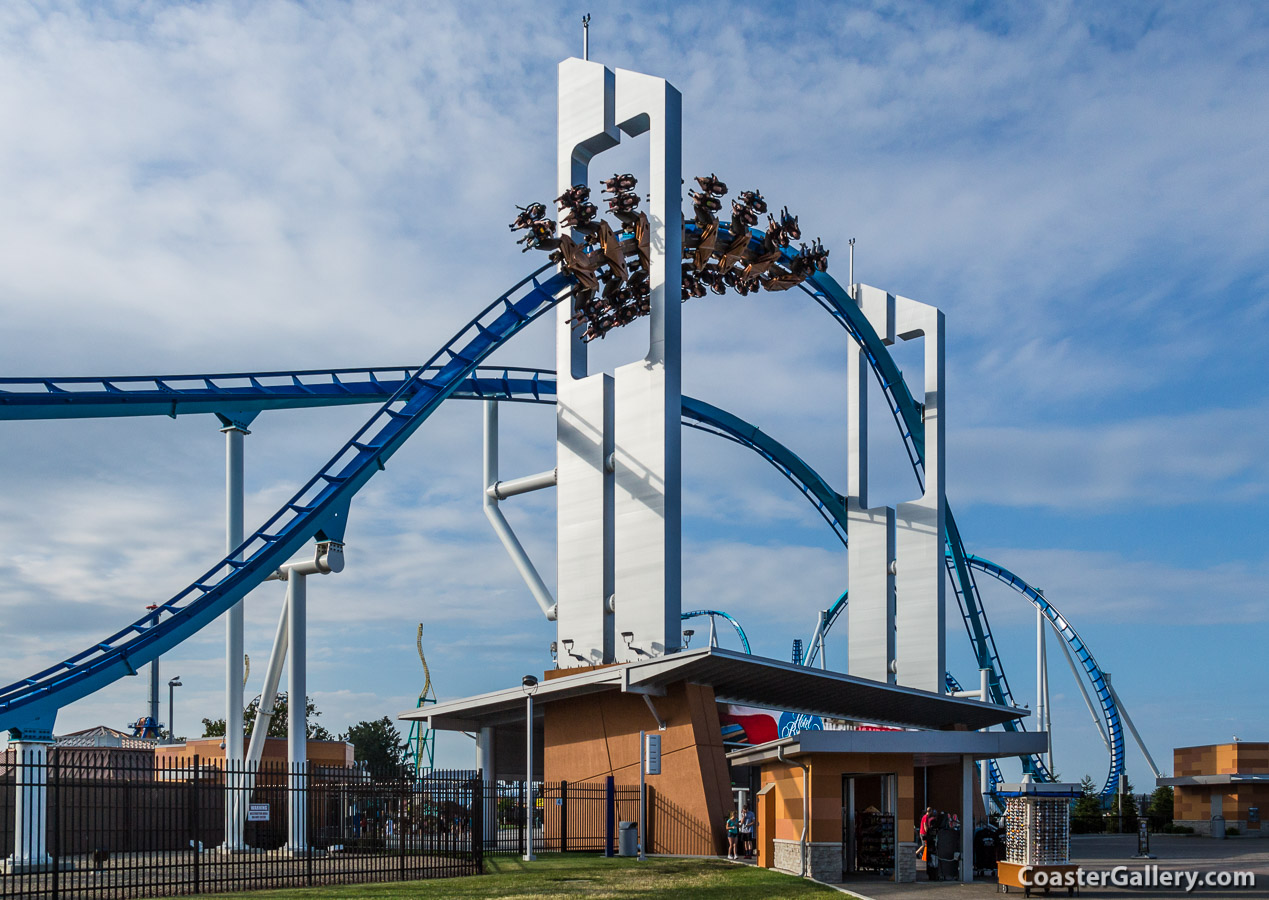 GateKeeper roller coaster going through two towers