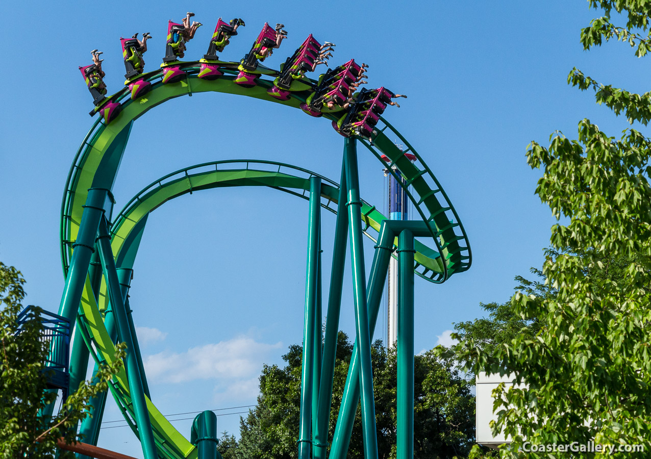 Raptor at Cedar Point. The first inverted Cobra Roll.