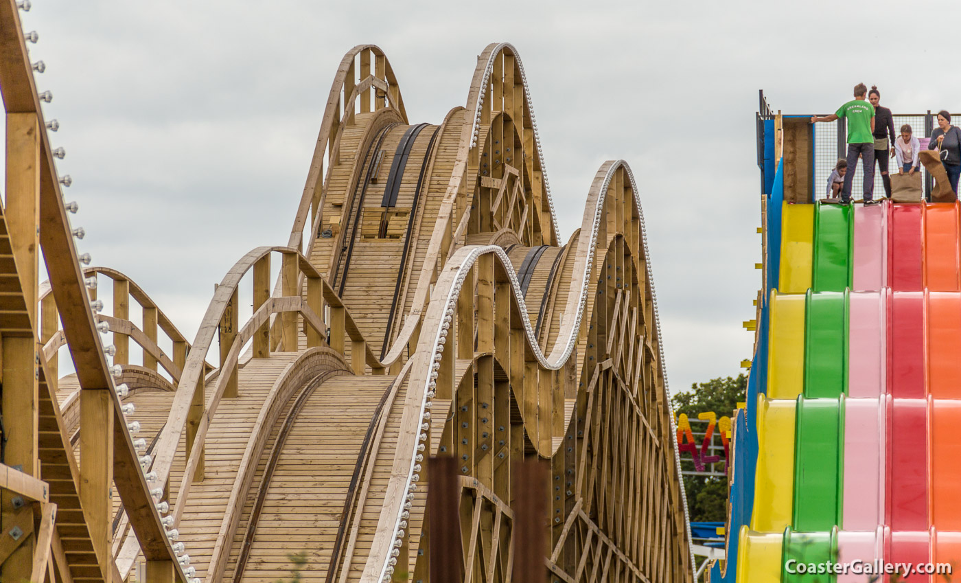 Scenic Railway roller coaster at Dreamland in Margate, England, United Kindgom
