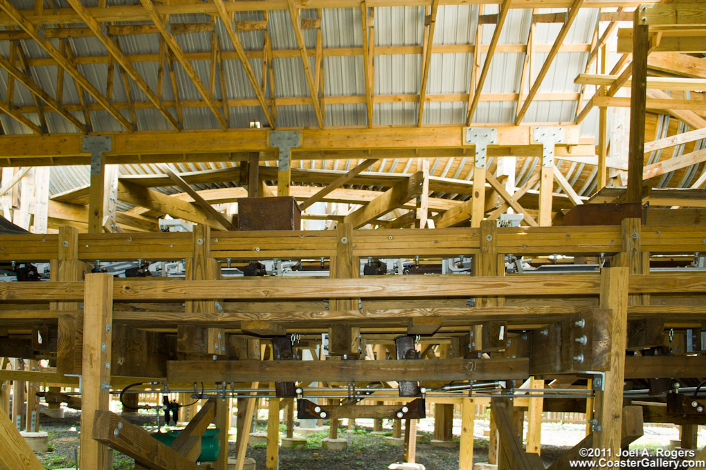 Loading platform on the Flying Turns roller coaster