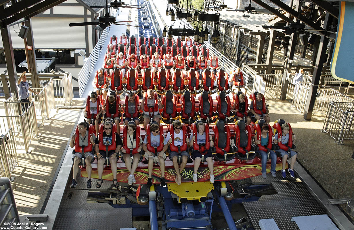 The world's first floorless diving roller coaster. Pictures by Joel A. Rogers