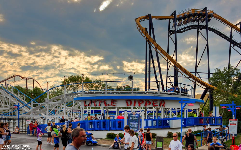 Little Dipper and Batman at Six Flags Great America