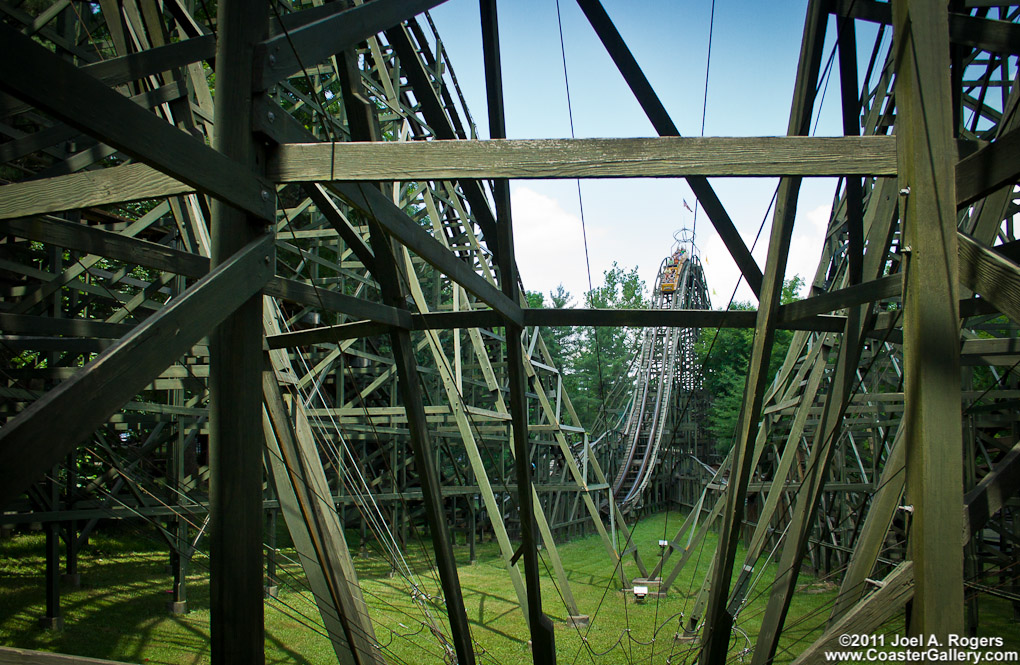 Phonenix roller coaster at Knoebels Resort