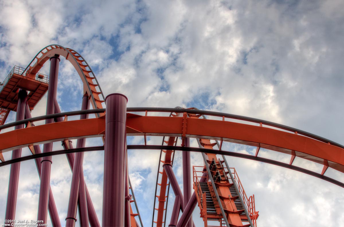 Braking systems on a roller coaster