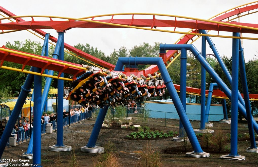 Six Flags Great America flying coaster