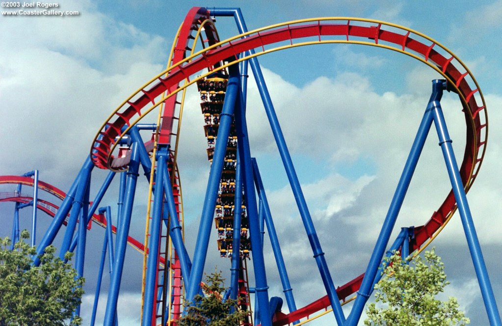 Flying coaster near Chicago Illinois