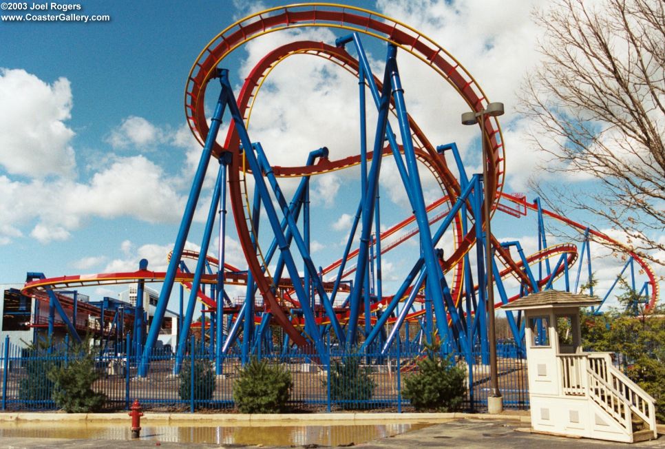 Superman coaster at Six Flags Great Adventure