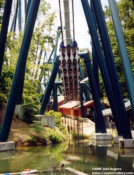 Alpengeist inverted roller coaster