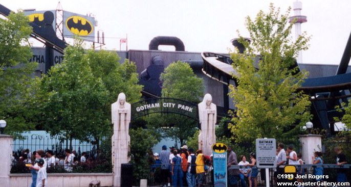 Batman roller coaster at Six Flags Great Adventure