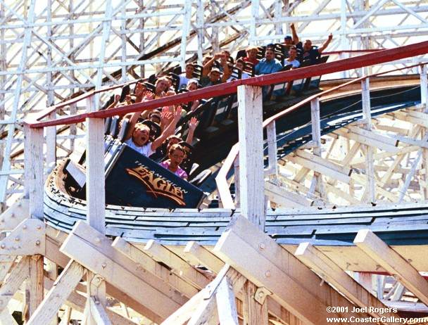 American Eagle woodie at Six Flags Great America