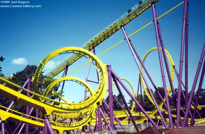 Medusa/Bizarro roller coaster in Jackson, New Jersey. How much does a roller coaster cost?