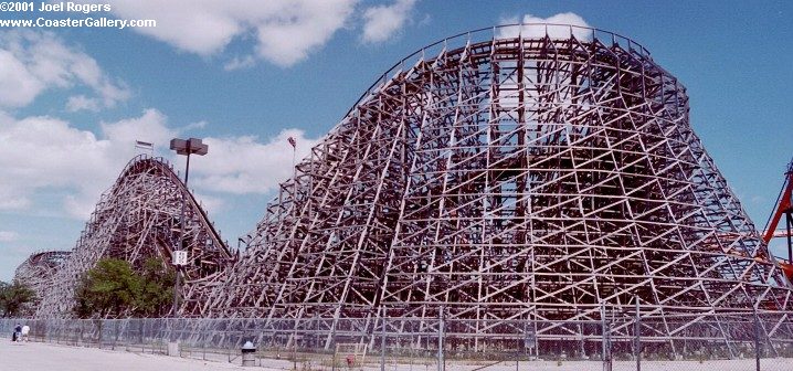 Viper roller coaster with PTC trains