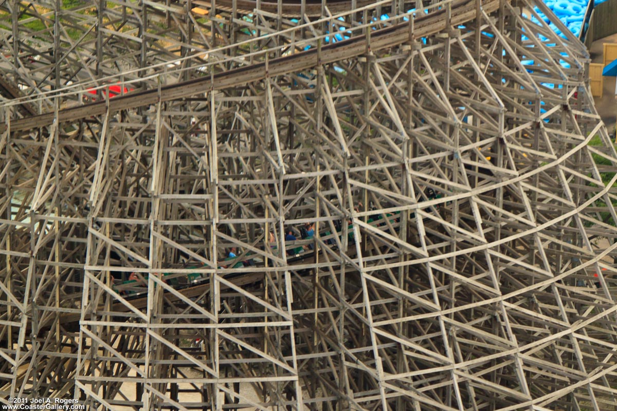 Viper roller coaster at Six Flags Great America in Gurnee, Illinois