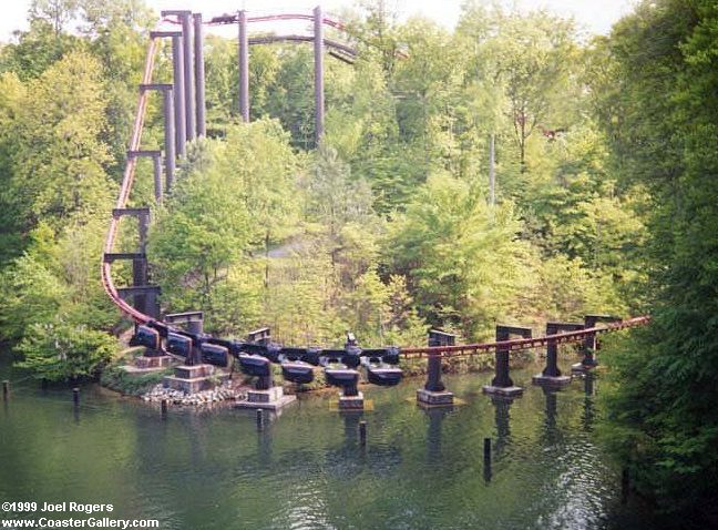 Big Bad Wolf suspended roller coaster