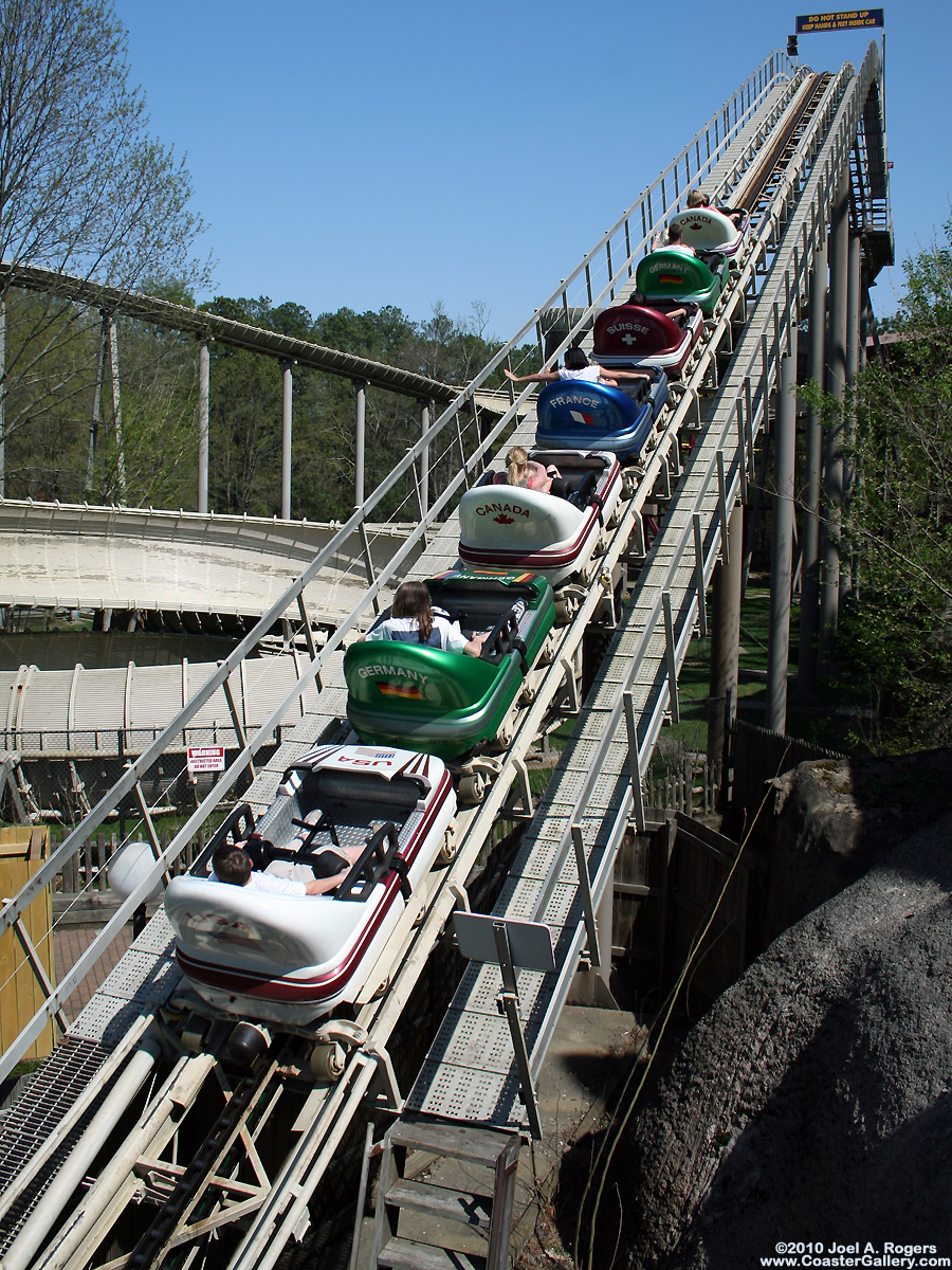 Mack Bobsled coaster in Virginia