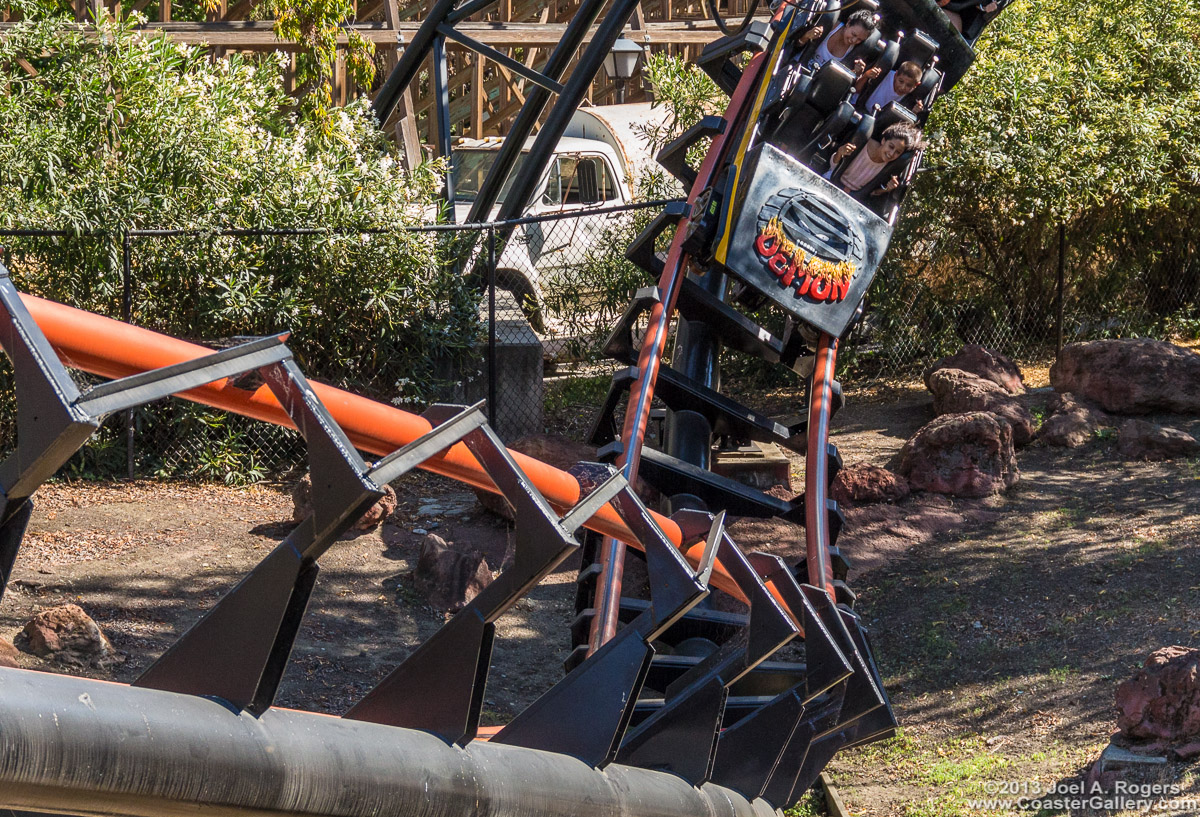 Demon roller coaster by Arrow Dynamics