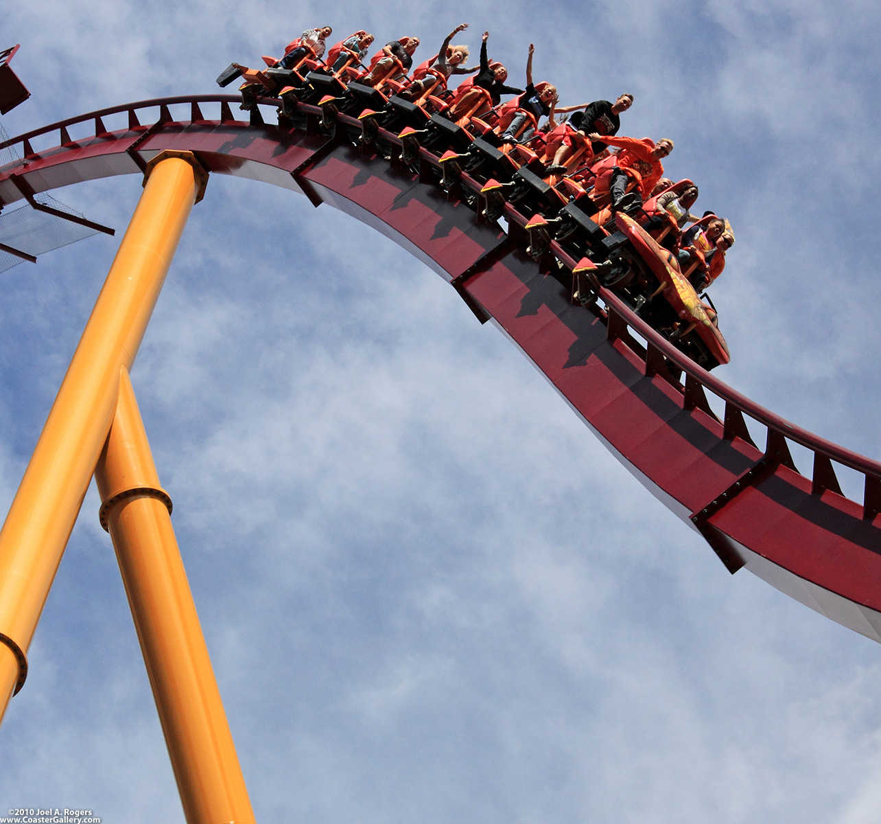 Diamondback hyper-coaster built by B & M