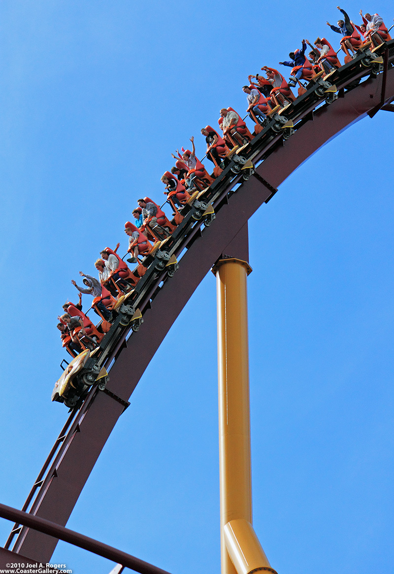 First drop on Kings Island's latest roller coaster